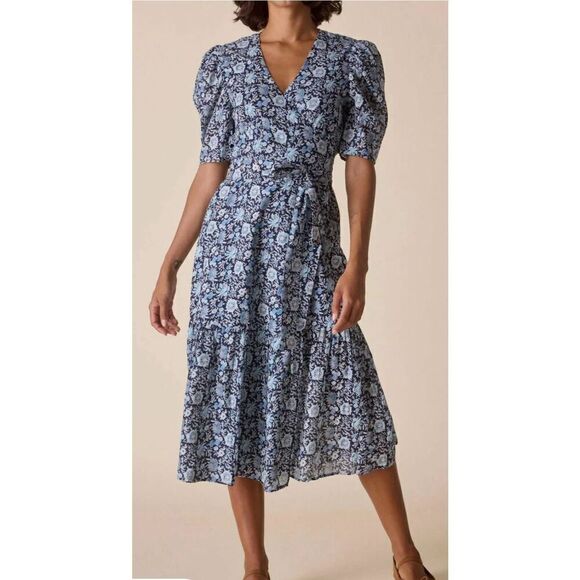 St. Roche NWT Pearl Dress in Navy Floral Size 6 - Picture 3 of 4